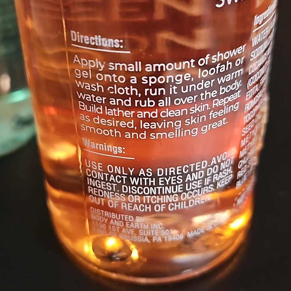 Bath and Shower Gel with great scents - Travel Size